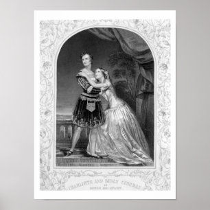 Charlotte och Susan Cushman som Romeo och Juliet,  Poster