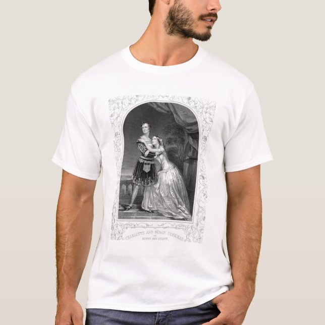 Charlotte och Susan Cushman som Romeo och Juliet, T-shirt (Framsida)