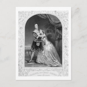 Charlotte och Susan Cushman som Romeo och Juliet, Vykort
