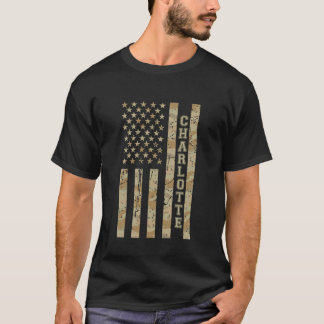 Charlotte Queen City North Carolina Desert Camo Di T Shirt