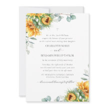 Charlotte Rustic Sunblommor Catholik Bröllop