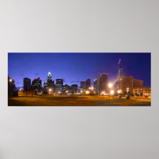 Charlotte Skyline Dawn - fullt @ 49,5 x 18,5 Poster