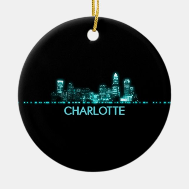 Charlotte Skyline Julgransprydnad Keramik (Framsidan)