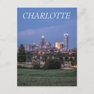 Charlotte skyline vykort