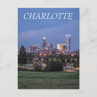 Charlotte skyline vykort