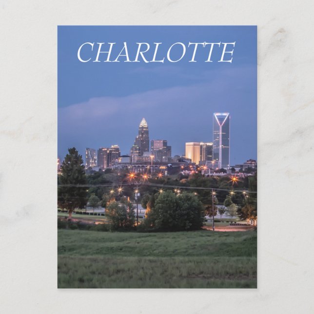 Charlotte skyline vykort (Framsida)