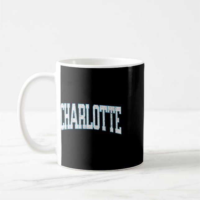 Charlotte Soccer Vintage Stad  Kaffemugg (Vänster)