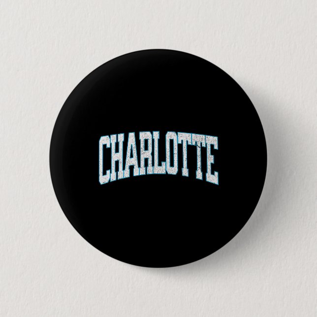 Charlotte Soccer Vintage Stad  Knapp (Framsida)