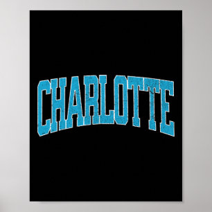 Charlotte Soccer Vintage Stad  Poster