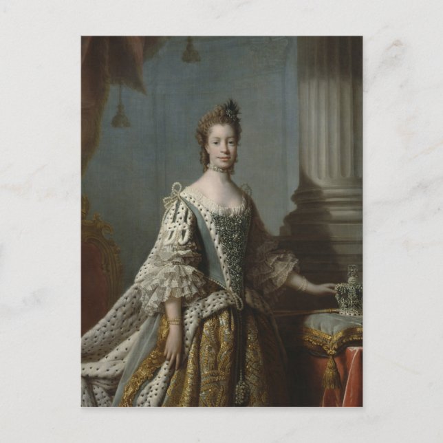 Charlotte Sophia of Mecklenburg-Strelitz, 1762 Vykort (Framsida)