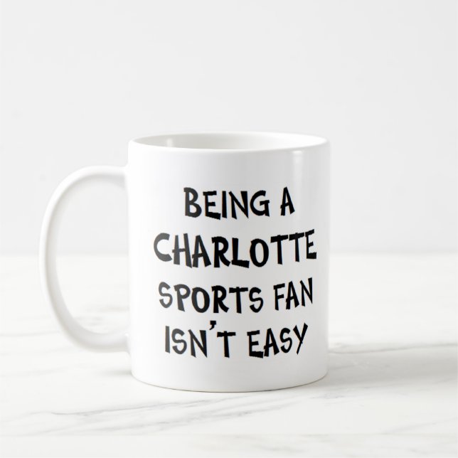 charlotte sports fan, being kaffemugg (Vänster)