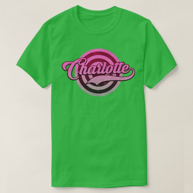 Charlotte The Namn T Shirt (Design framsida)