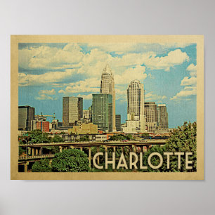 Charlotte Vintage resor Poster