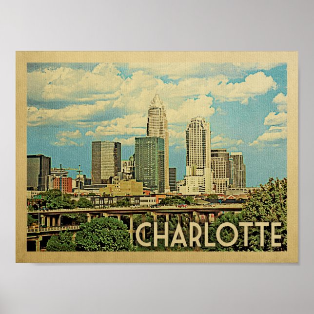 Charlotte Vintage resor Poster (Framsidan)