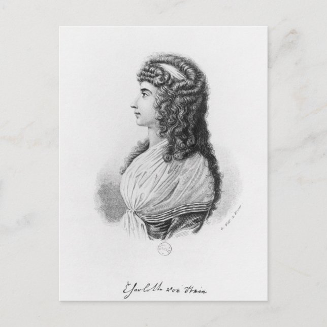 Charlotte von Stein, född von Schardt, sen Vykort (Framsida)