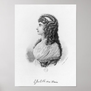 Charlotte von Stein, födda von Schardt, sent Poster