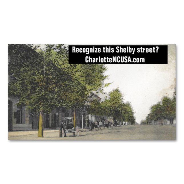 CharlotteNCUSA.com Affärskort Magnet (Framsida)