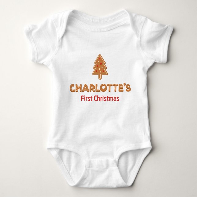 Charlotte's First jul Gingertea Cute Gift T Shirt (Framsida)