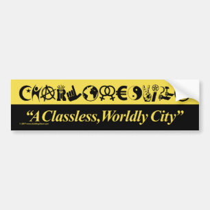 Charlottesville: En Classless, World City Bildekal