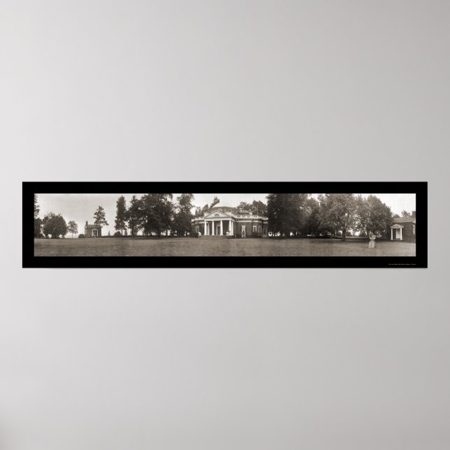 Charlottesville VA Photo 1911 Poster (Framsidan)