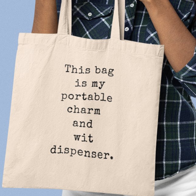Charm and Wit Dispenser Coola Quirky Gift Tygkasse (Shop now and add a touch of humour and sophistication in your everyday carry.)