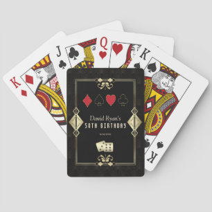 Charm Art Deco Vegas Casino Royale 50:e födelsedag Casinokort