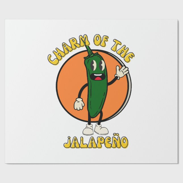 Charm av Jalapeño Presentpapper (Platt)