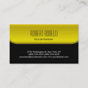 Charm Black Gult Mönster, standardAffärskort Visitkort