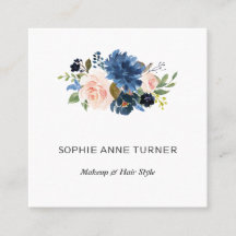 Charm Blue Rosa Flowers Professionell Beauty Salon
