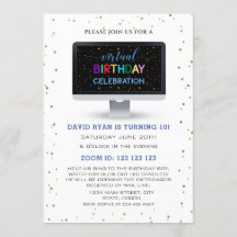 Charm Boy Colorful Virtuell Birthday-firande