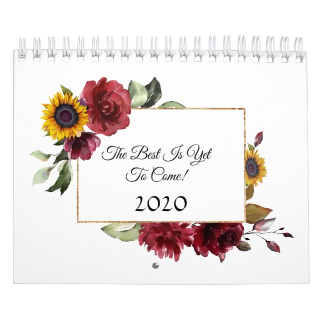 Charm Burgundy Sunrows inspirationsoffert 2020 Kalender (Omslag)