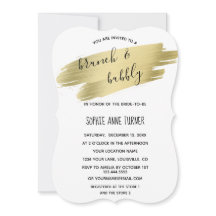 Charm Calligraphy Guld Stroke Brunch & BubLY