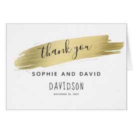 Charm Calligraphy Guld Stroke Tack Hälsningskort