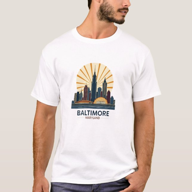 Charm City Älskare Design T Shirt (Framsida)