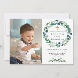 Charm Eucalyptus Foliage andedräktighet Fotobenbil Inbjudningar