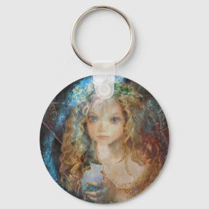 Charm - Fairy Angel med Fairy Dust Blessings Nyckelring