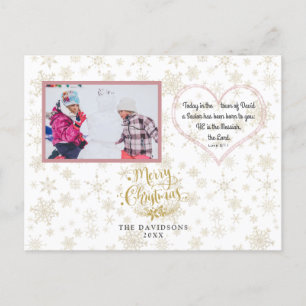 Charm jul bibelvers Messias familjefoto Helg Vykort