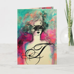 CHARM MONOGRAM ANTECKNINGSKORT