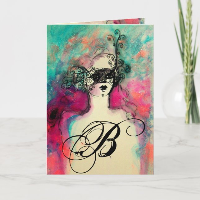 CHARM MONOGRAM ANTECKNINGSKORT (Framsida)