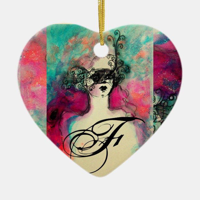 CHARM MONOGRAM JULGRANSPRYDNAD KERAMIK (Framsidan)