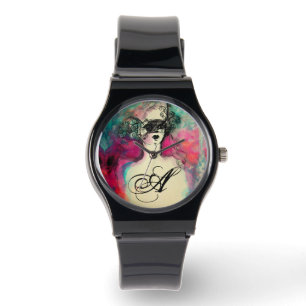 CHARM MONOGRAM / Mysterisk skönhet med mask Armbandsur