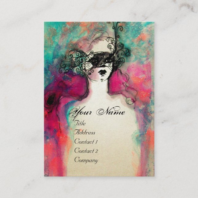 CHARM MONOGRAM White Pearl Papper Visitkort (Framsida)