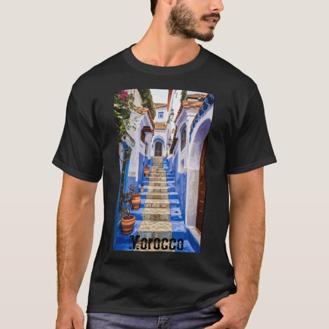  Charm of Chefchaouen T Shirt (Framsida)