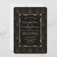 Charm Old Hollywood Black Underbar Gatsby Bröllop