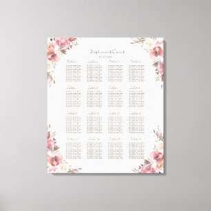 Charm Peach Peonies Rosa Sittdiagram Canvastryck