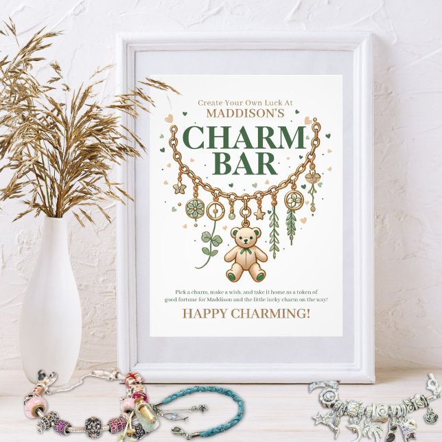 Charm Pub Baby Shower-skylt Poster (Skapare uppladdad)