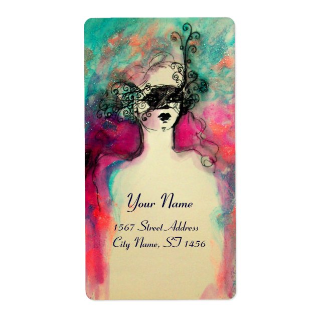 CHARM,rosa grönt svart blått Fraktsedel (Framsidan)