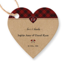 Charm Rustic Red Buffalo Play Monogram Bröllop