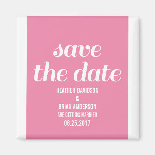 Charm Spara datum magneter, Rosa Magnet