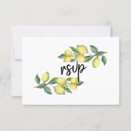 Charm Watercolor Lemon Tropical Bröllop OSA
